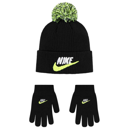 Nike Βρεφικό σετ σκουφάκι & γάντια Club Chenille Peak Beanie/Gloves Set Nike Βρεφικό σετ σκουφάκι & γάντια Club Chenille Peak Beanie/Gloves Set